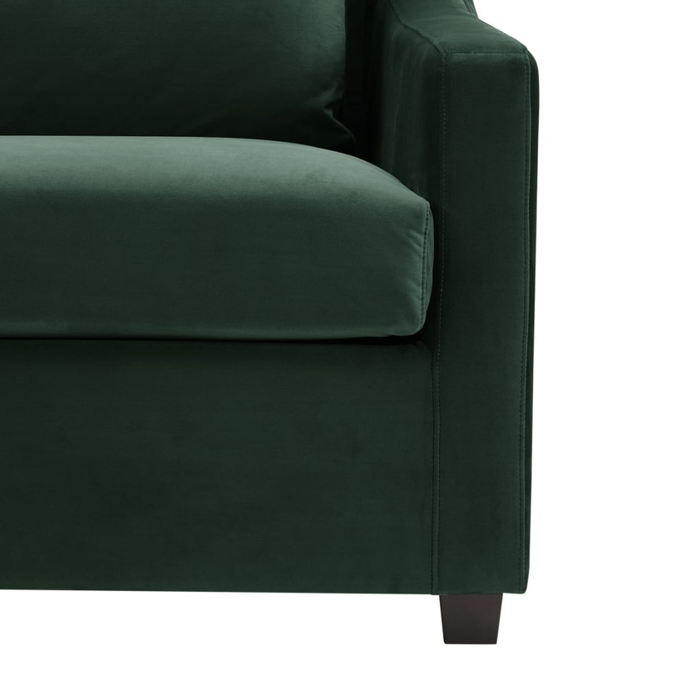 Home Detail Cooper Small Double Sleeper Green Velvet Pull Out Sofa Bed Image 6