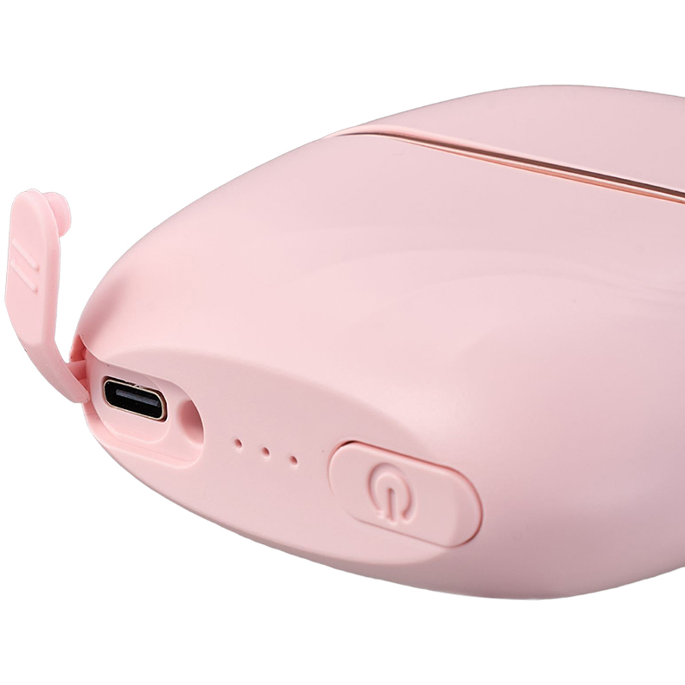 Living and Home Pink Mini Cordless Rechargeable Hair Straightener Brush 25W Image 3