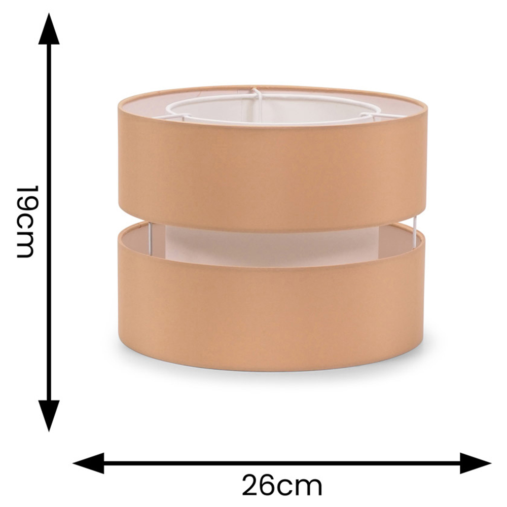 ValueLights Sohpia Easy Fit Sand Lamp Shade 2 Pack Image 6