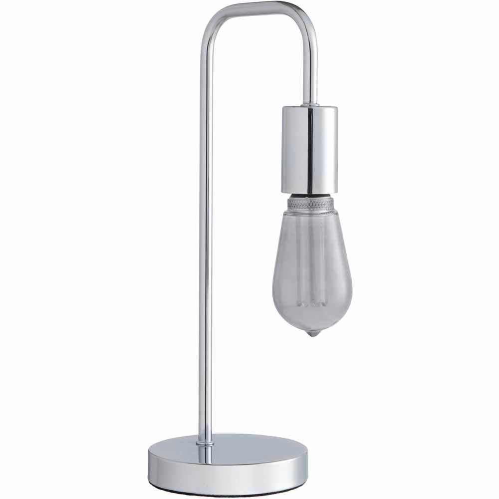 Wilko Chrome Angled Table Lamp Image 2
