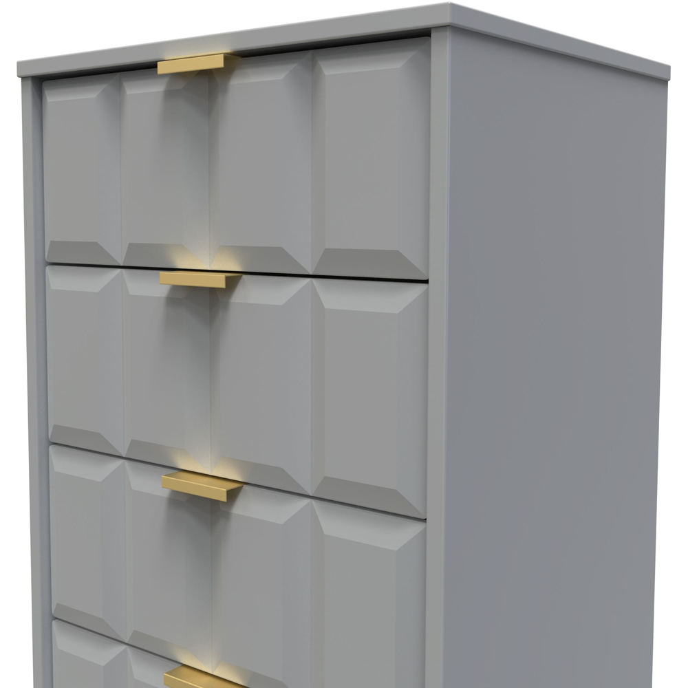 Crowndale Cube 5 Drawer Dusk Grey Chest of Drawers Ready Assembled Image 5