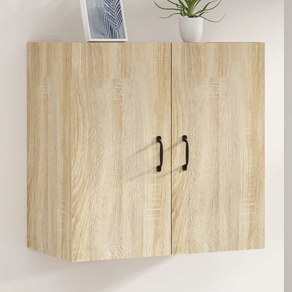 vidaXL 2 Door Sonoma Oak Wall Cabinet Image 1