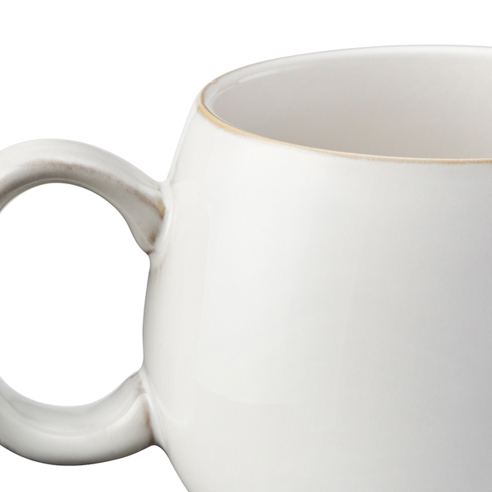 Cooks Professional White Nordic Stoneware Mugs 4 Pack Image 3