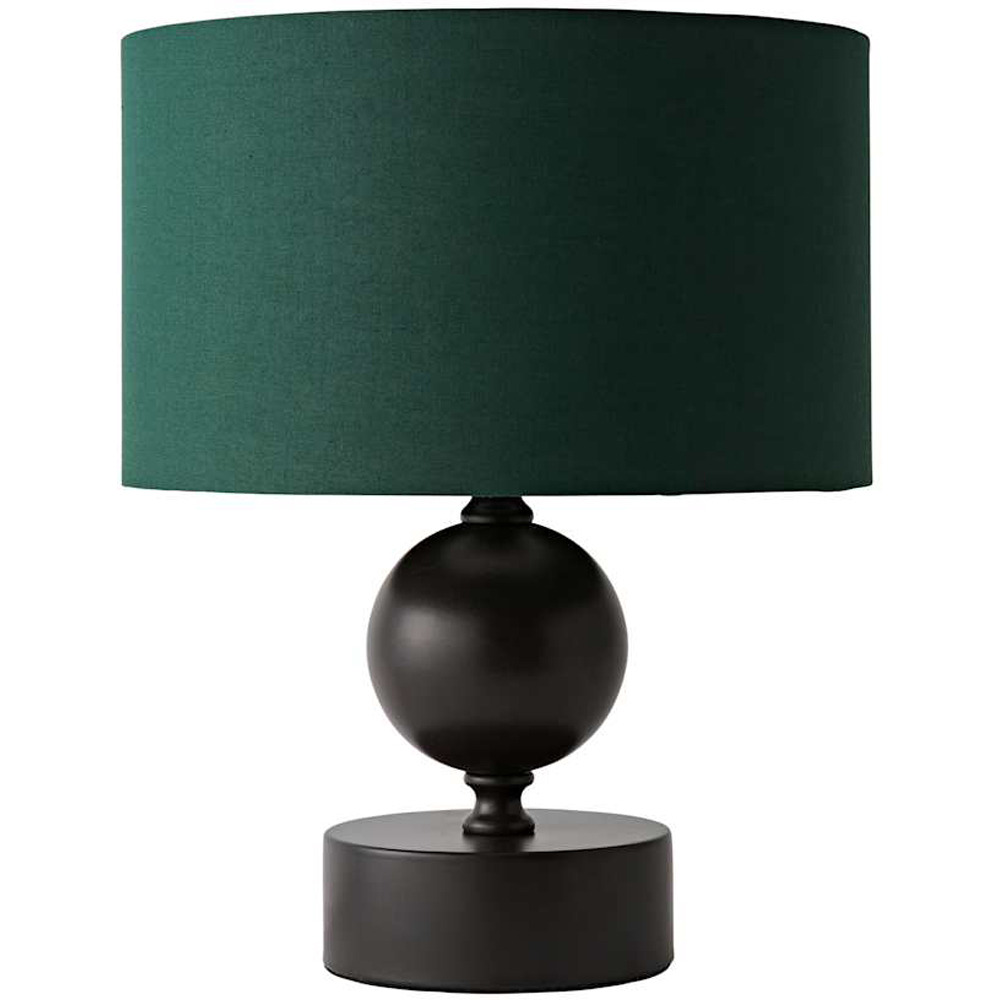 ValueLights Anthony Green Drum Shade Candlestick LED Table Lamp with Bulb Image 1