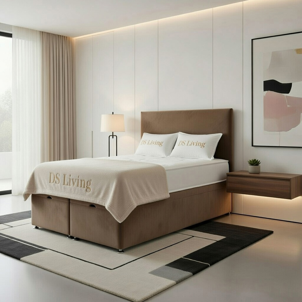 DS Living Prima Single Mink Plush Divan Bed Image 3
