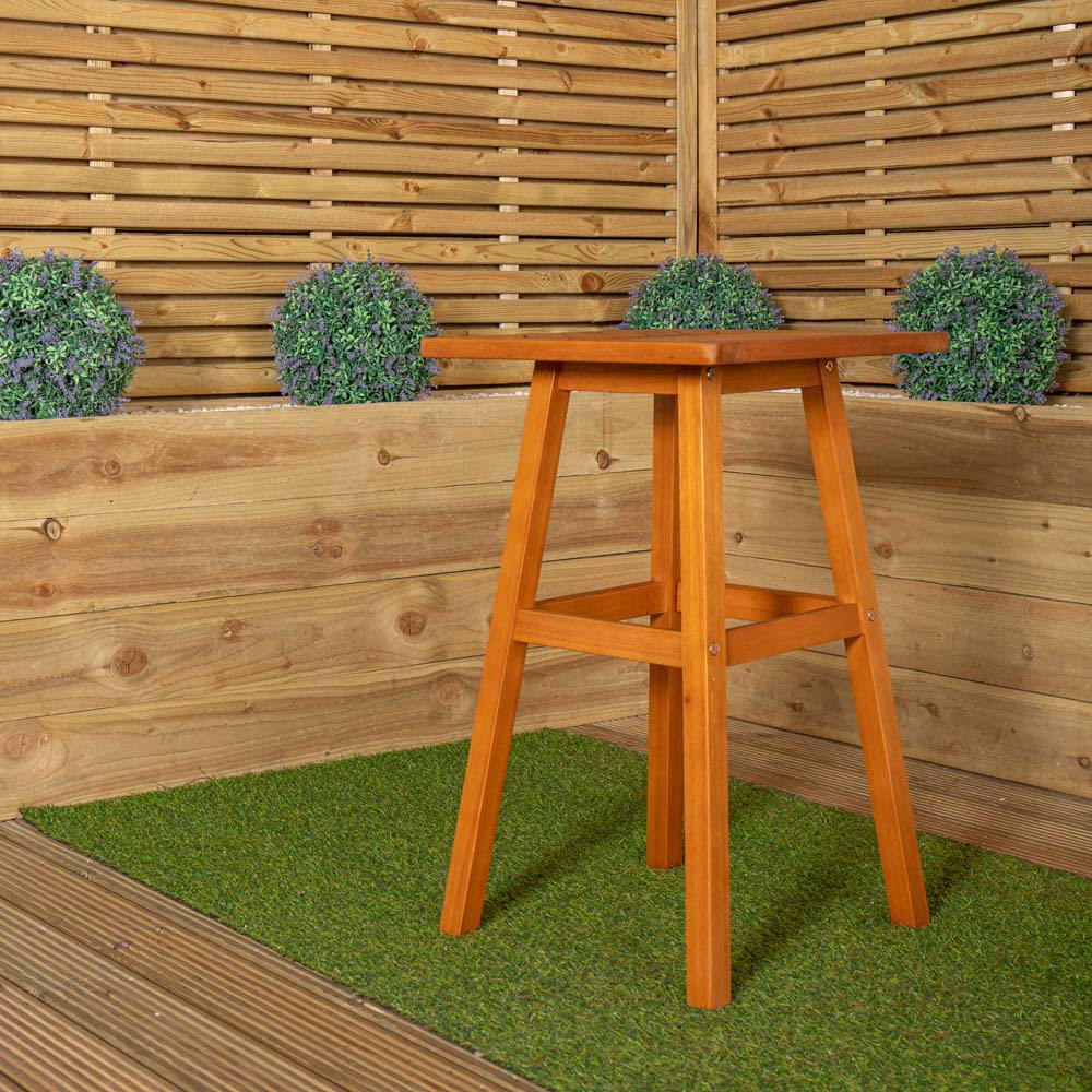 Samuel Alexander 2 Seater Wooden Garden Slatted Table and Chair Set Image 3