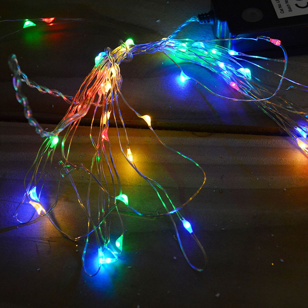 Premier 100 Multicolour LED Micro Brights Multi Function Pin Wire Light 5m Image 1