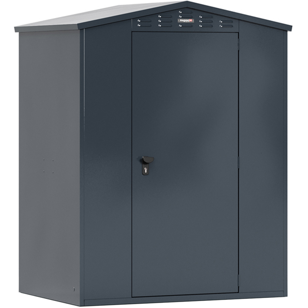 Asgard Flexistore 5 x 4ft Grey Apex Garden Shed Image 1