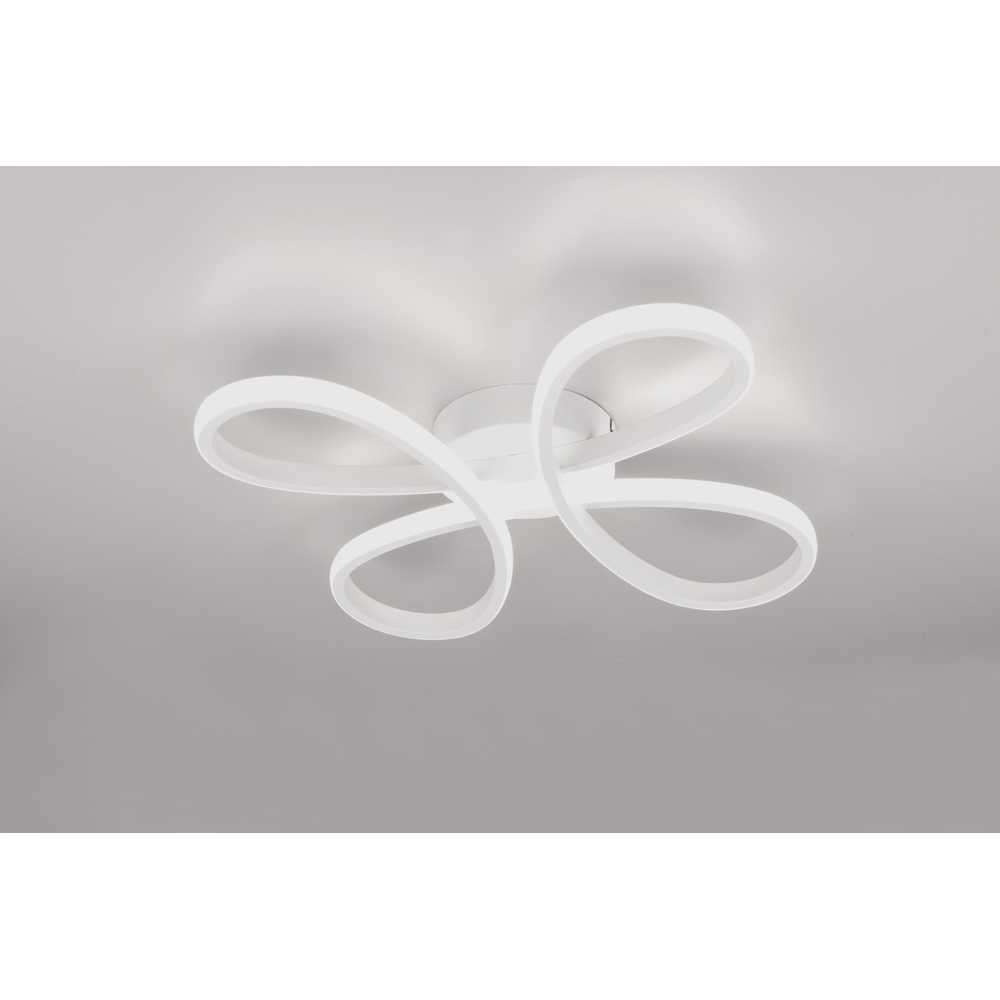 TRIO Fly White Matt Integrated LED Ceiling Light Image 3