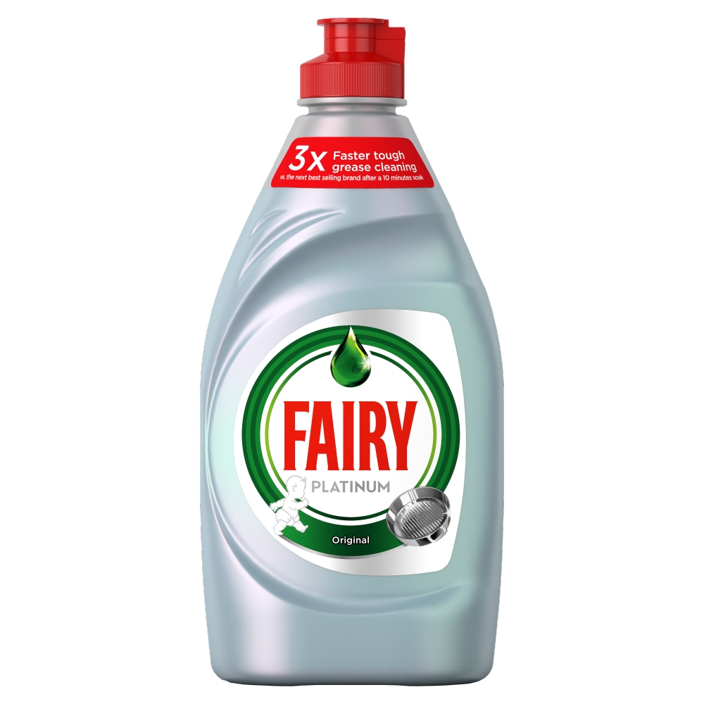 Fairy Platinum Washing Up Liquid Original 383ml Image 2