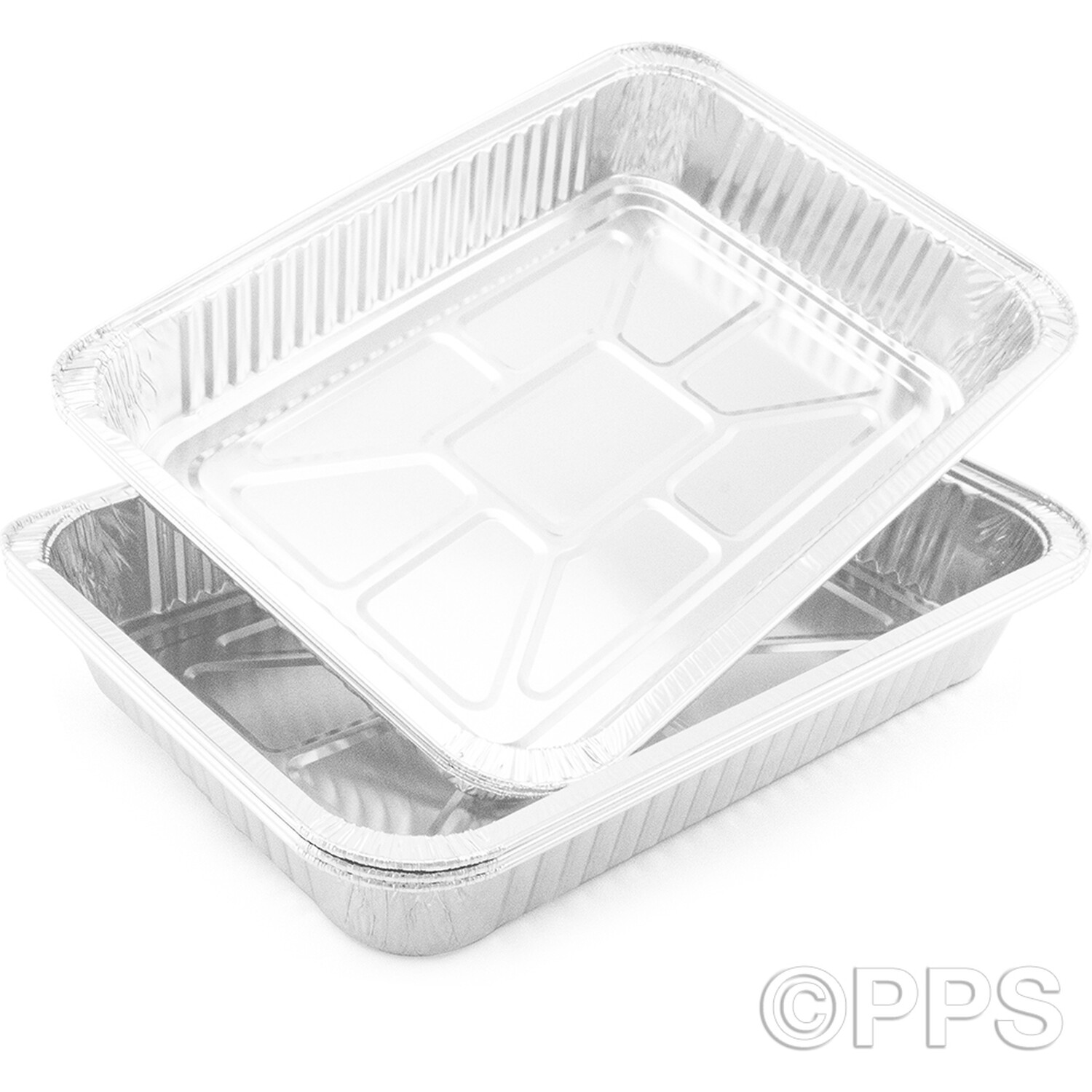 Silver Foil Bake Trays 3 Pack Image 2