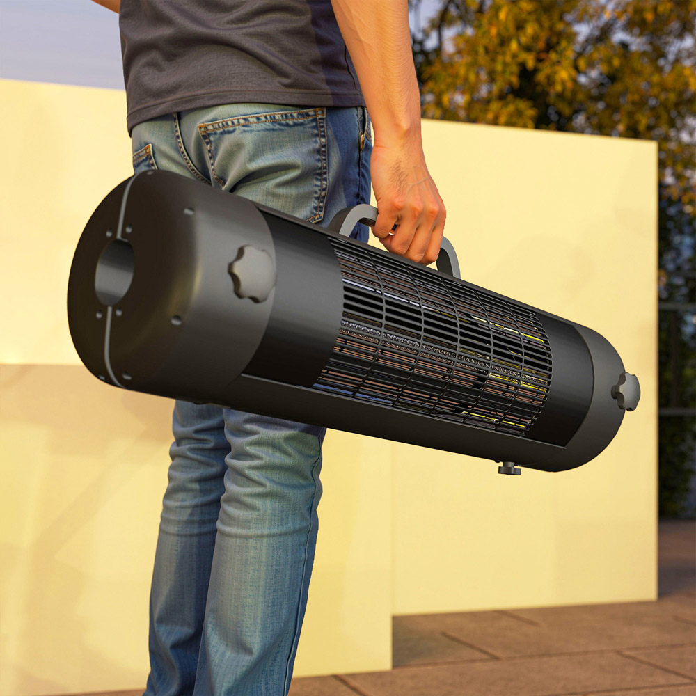 Outsunny Electric Parasol Mounted Patio Heater Image 5