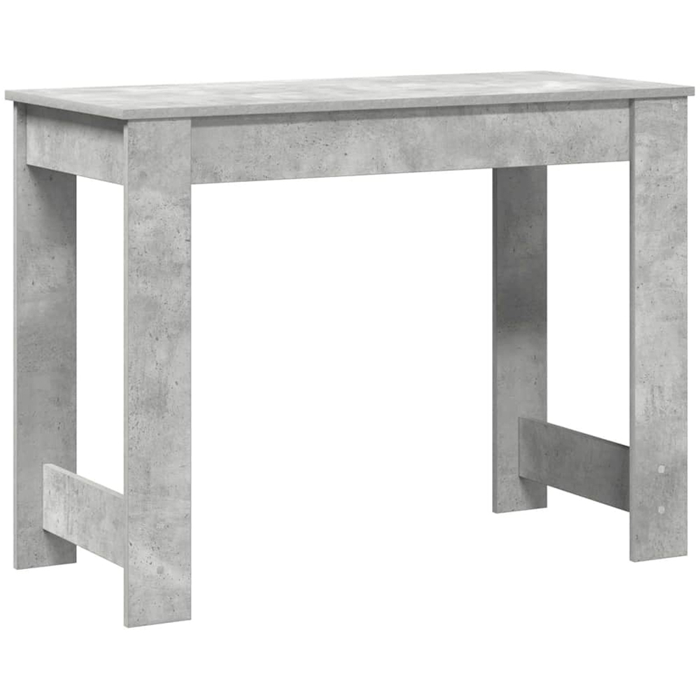 vidaXL Single Drawer Computer Desk Concrete Grey Image 6