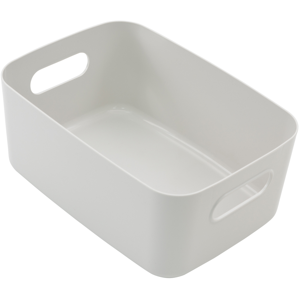 SA Products Grey Plastic Storage Basket Set of 6 Wilko