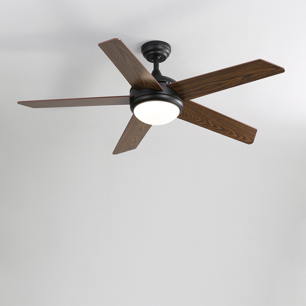 Living and Home Rustic Wooden LED Ceiling Fan Light with Remote 52 inch Image 7