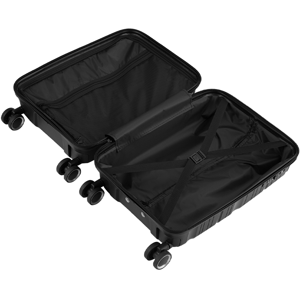 H&O Direct Set of 4 Black Travel Suitcase Set Image 4