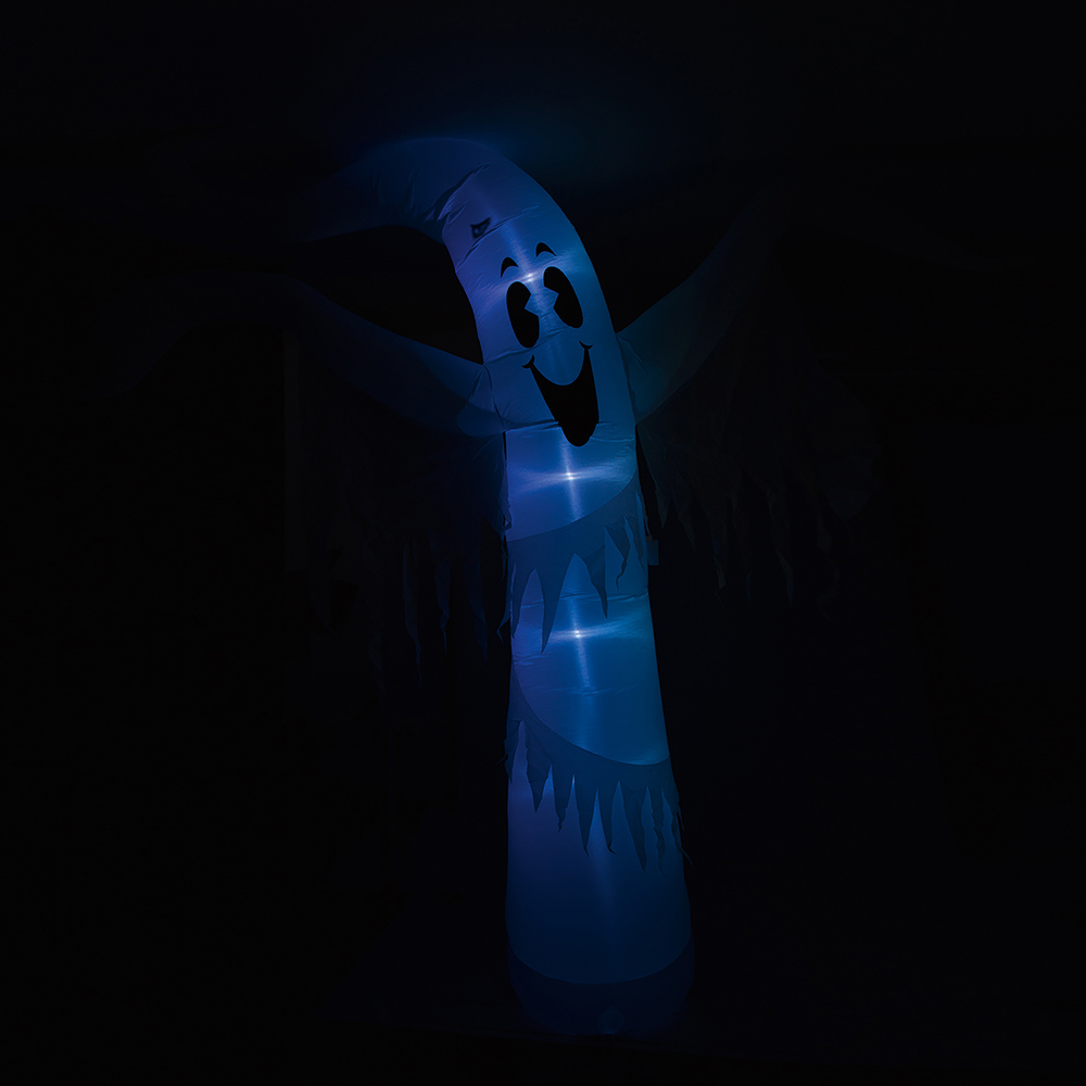 Premier Light Up Inflatable Ghost with Multicolour LED Lights 3.6m Image 4