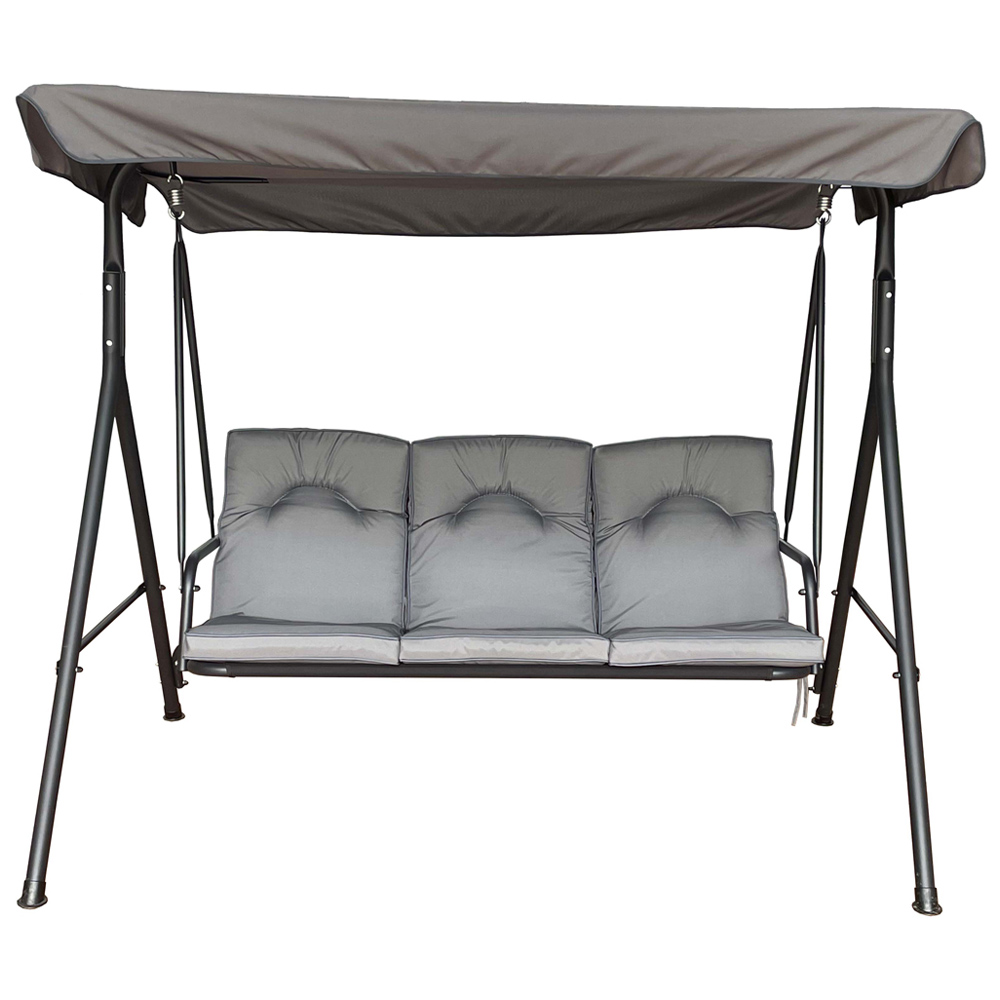 Royalcraft Cairo 3 Seater Grey Swing Chair Image 4