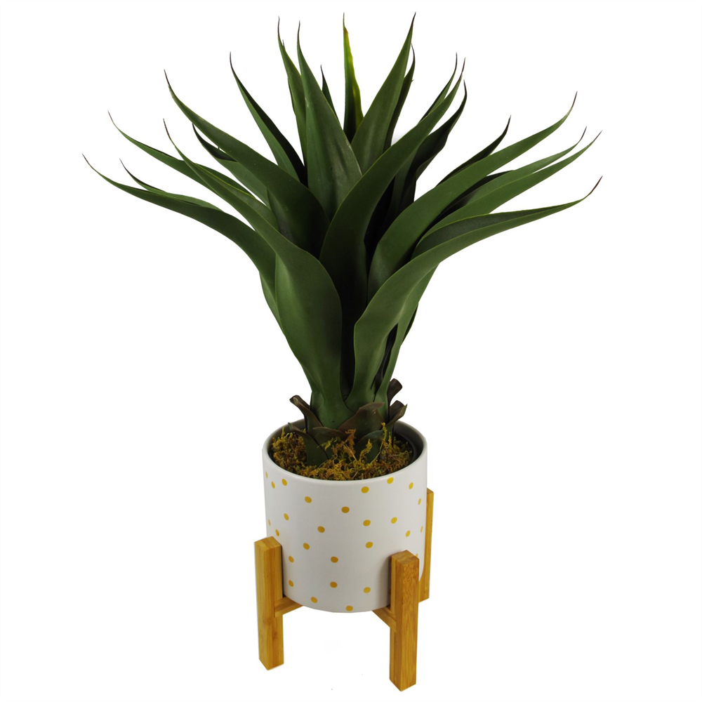 Leaf Artificial Yucca Plant Pot 55cm Image 2