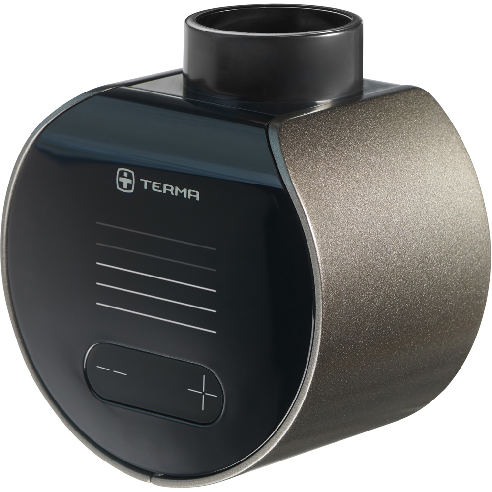 Terma VEO Smart Raw Metal and Black Heating Element Image 1
