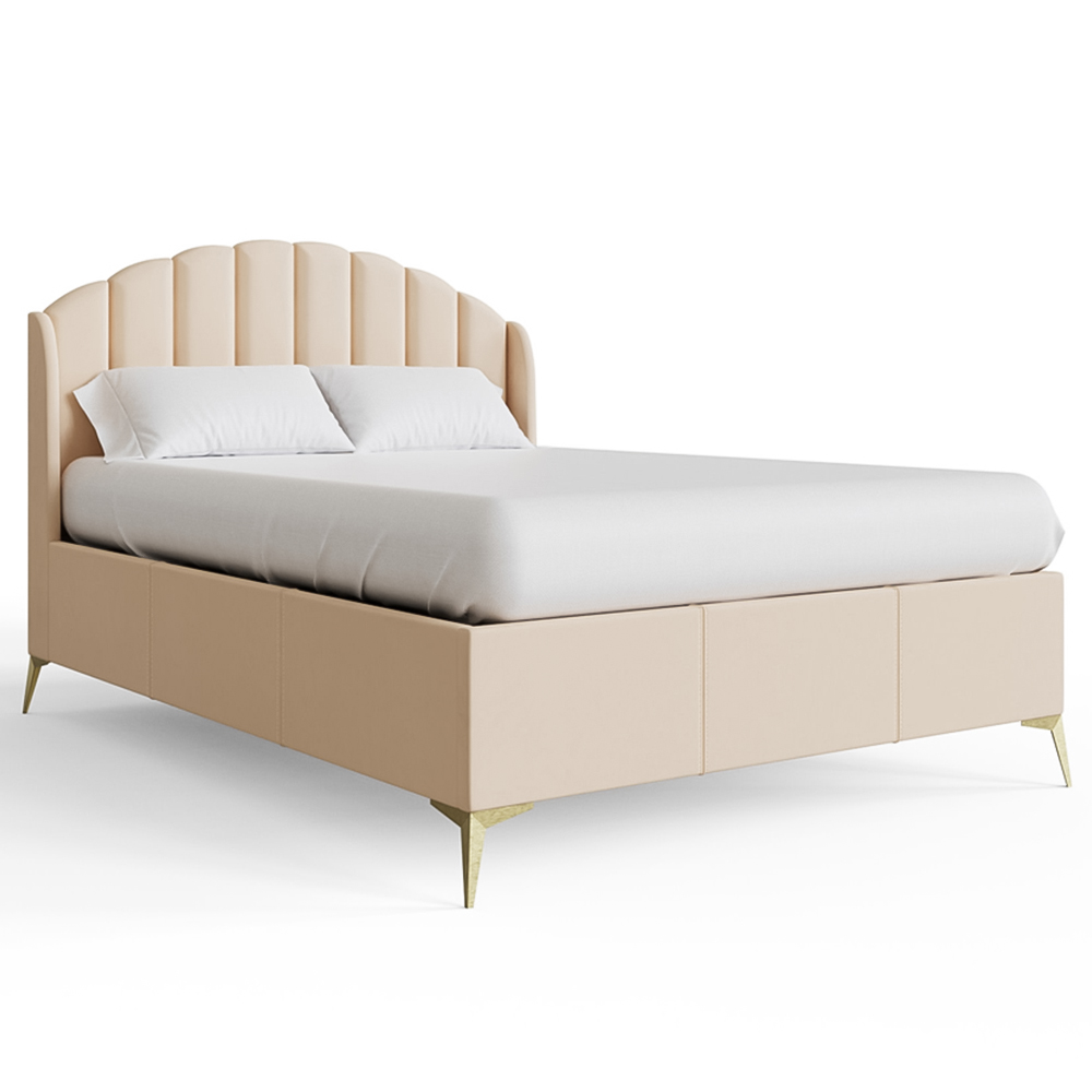 GFW Pettine King Size Pink End Lift Ottoman Storage Bed Image 2