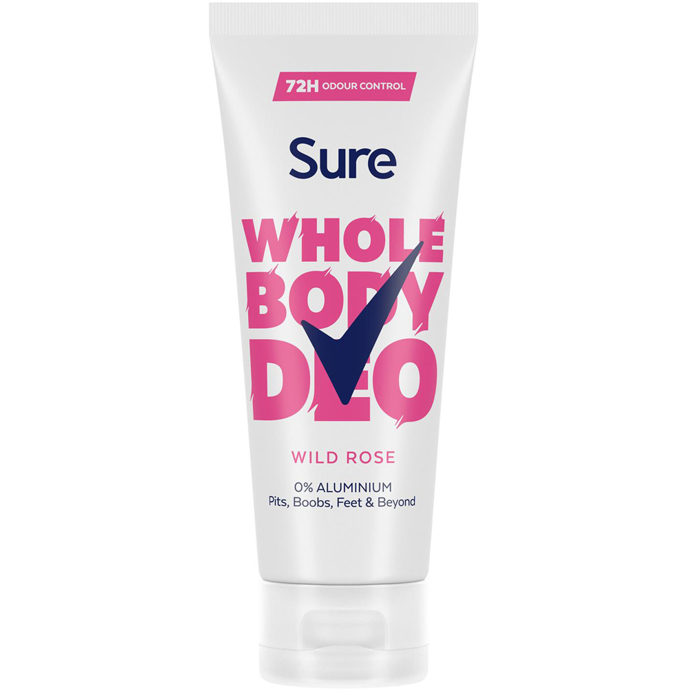 Sure Women Aluminium Free Whole Body Wild Rose Deodorant Cream 75ml 6 Pack Image 2
