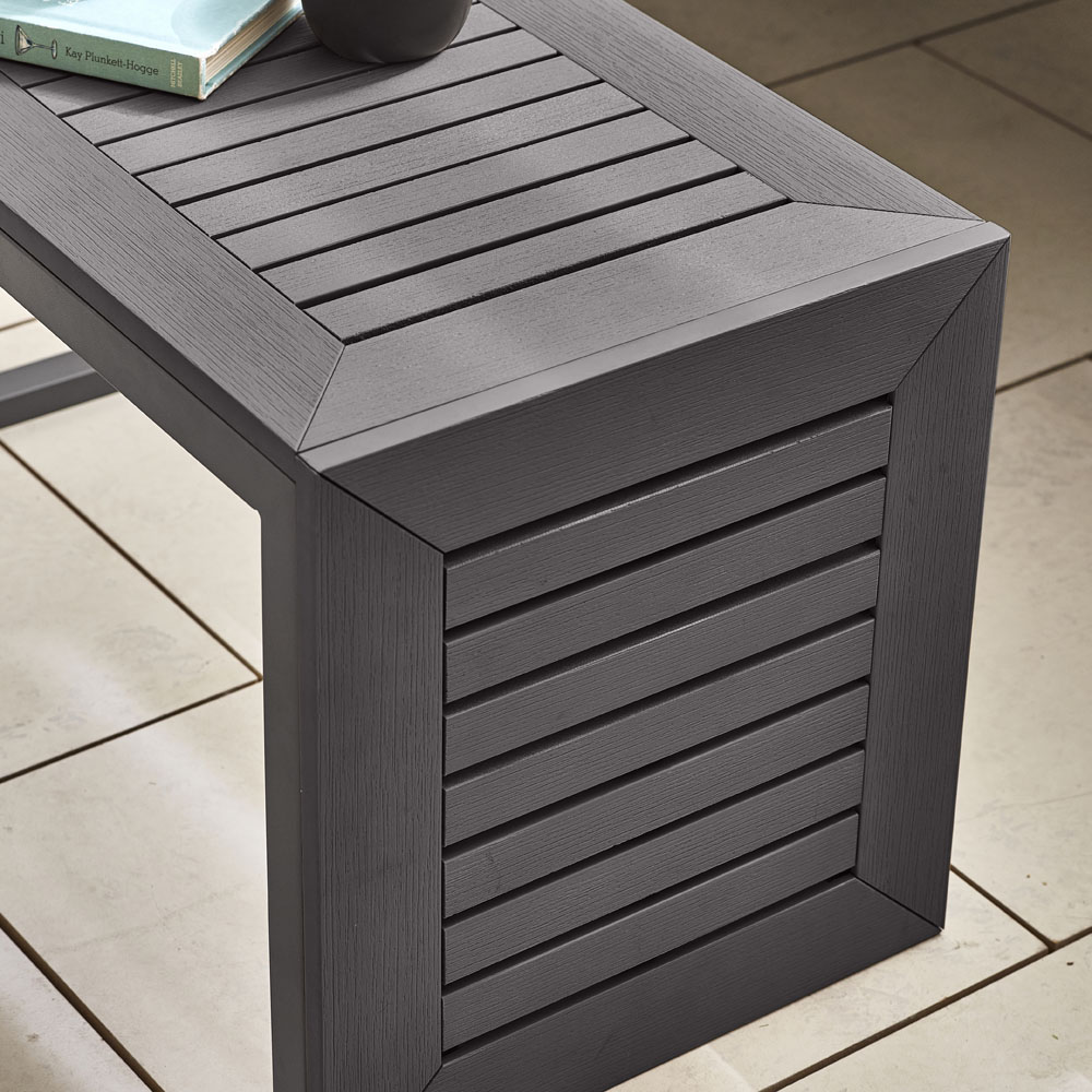 Furniturebox Cancun Grey Metal 2 Seater Outdoor Lounge Set Image 4