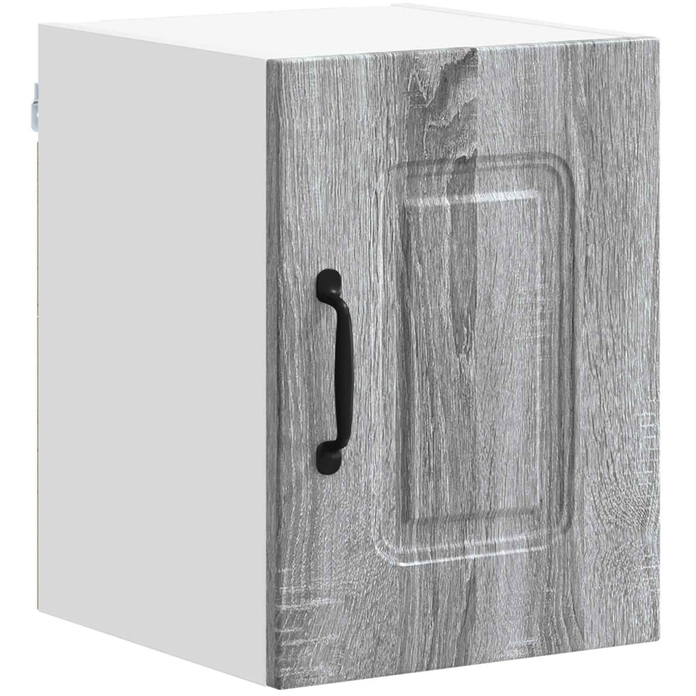 vidaXL Kalmar Single Door Grey Sonoma Wall Mounted Kitchen Cabinet Set of 2 Image 2