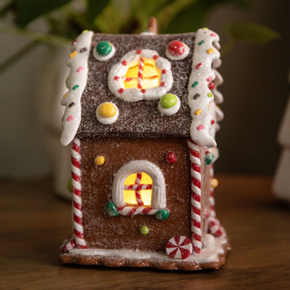 Samuel Alexander Gingerbread Candy Cottage LED Christmas Decoration Image 5