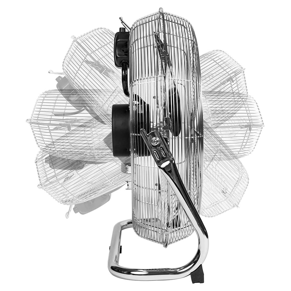 MYLEK Silver High Velocity Floor Fan 20 inch Image 2