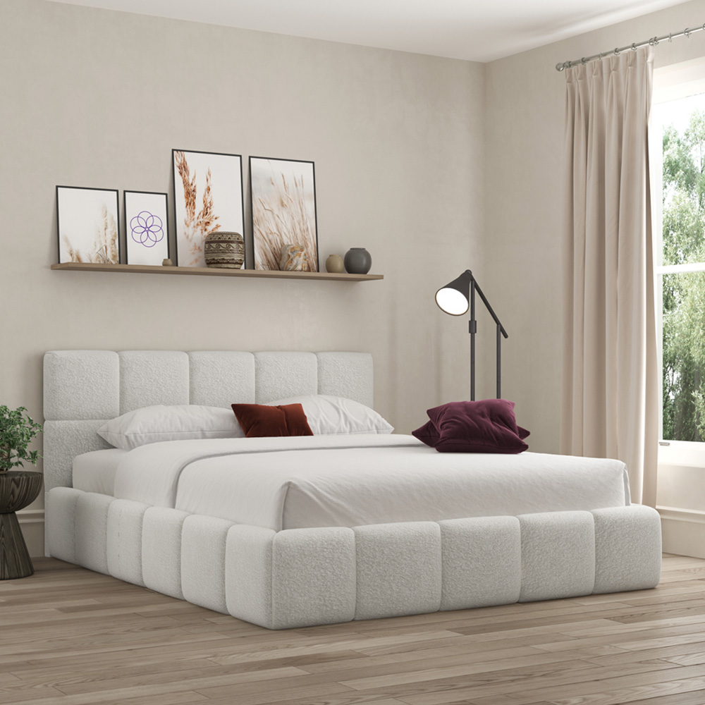 DS Living Ovella Small Double Dove Cubed Bed Frame Image 4