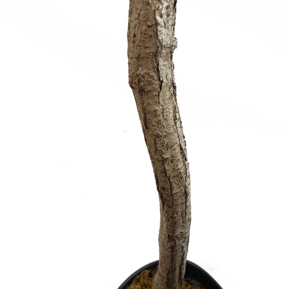Leaf Natural Look Olive Artificial Tree with Wooden Trunk 5.9ft Image 6