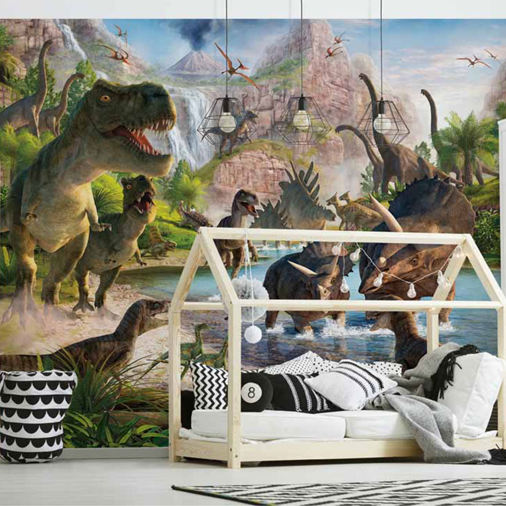 Walltastic Dinosaur Land Wall Mural Image 1