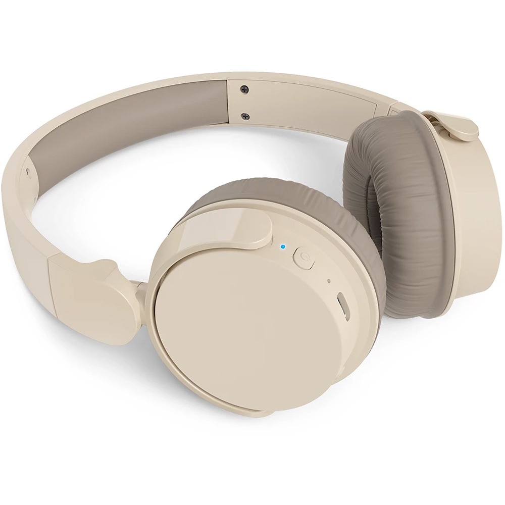 Philips TAH3209 Beige Passive Noise Isolation Lightweight On-Ear Wireless BT Headphones Image 3