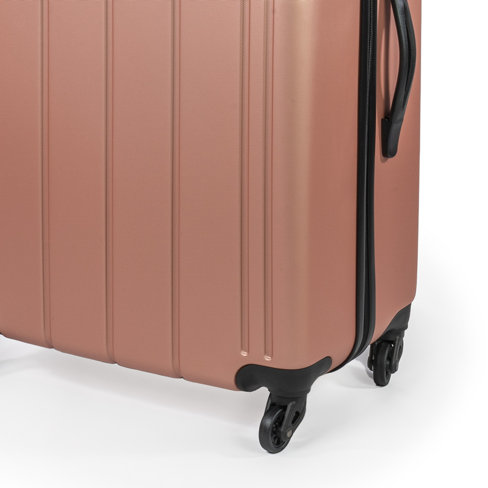 Pierre Cardin Large Cream Lightweight Trolley Suitcase Image 3