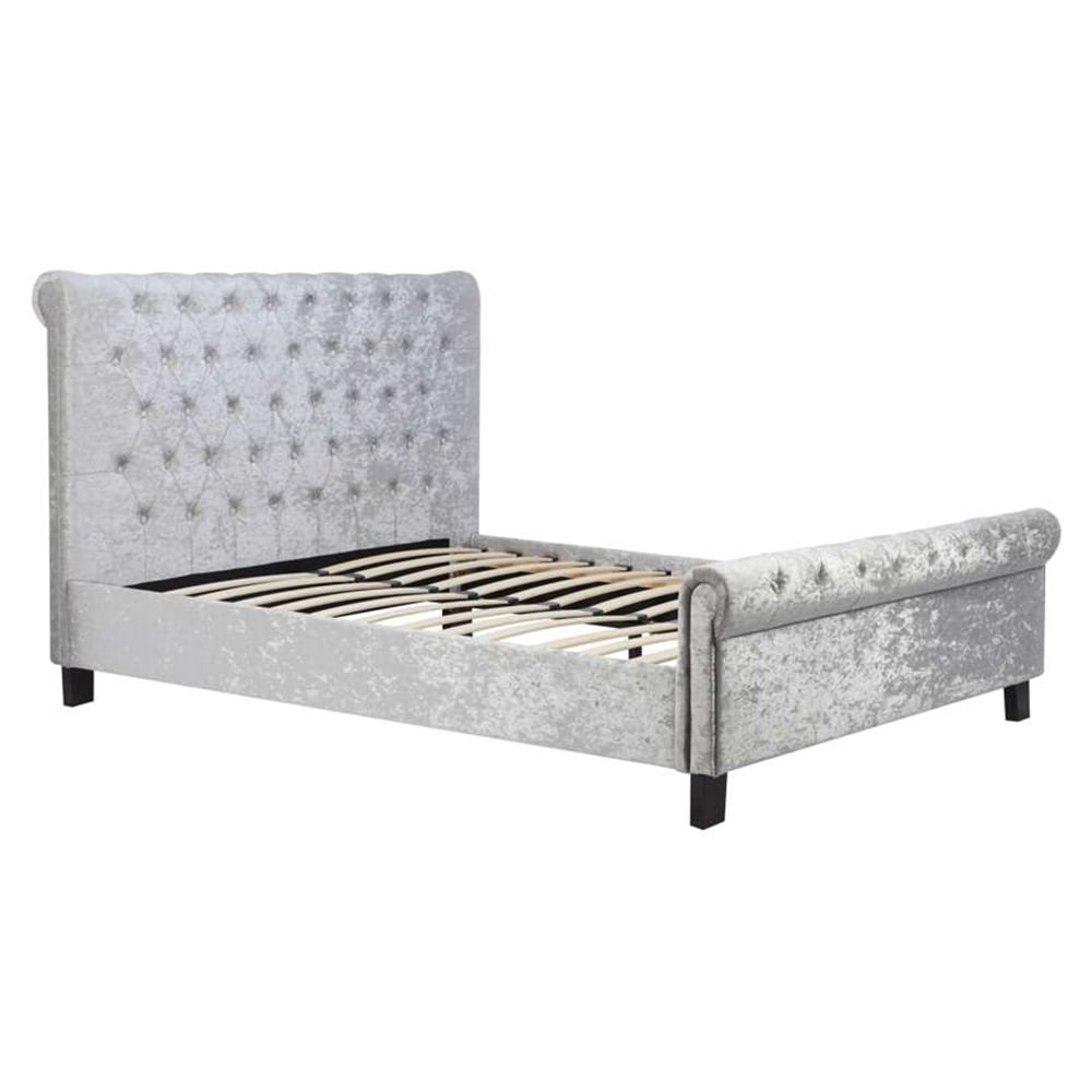 Sienna Small Double Grey Bed Frame Image 2