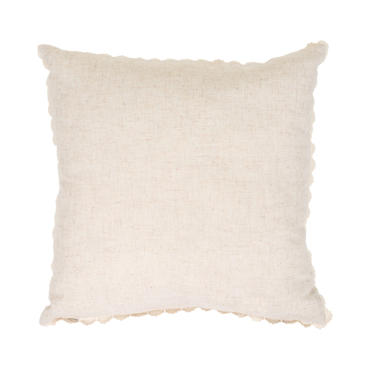 Pippa Floral Embroidered Cushion Beige Image 2