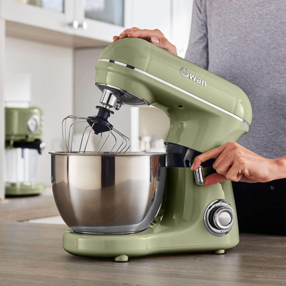 Swan SP21060BLN Green Retro Stand Mixer 800W Image 7