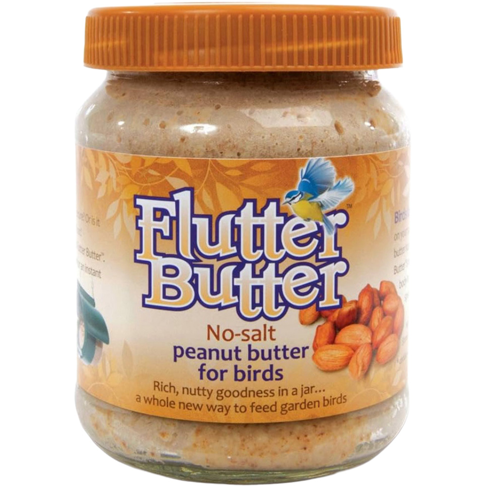 Happy Beaks Flutter Butter No Salt Bird Peanut Butter Jar 330G Image