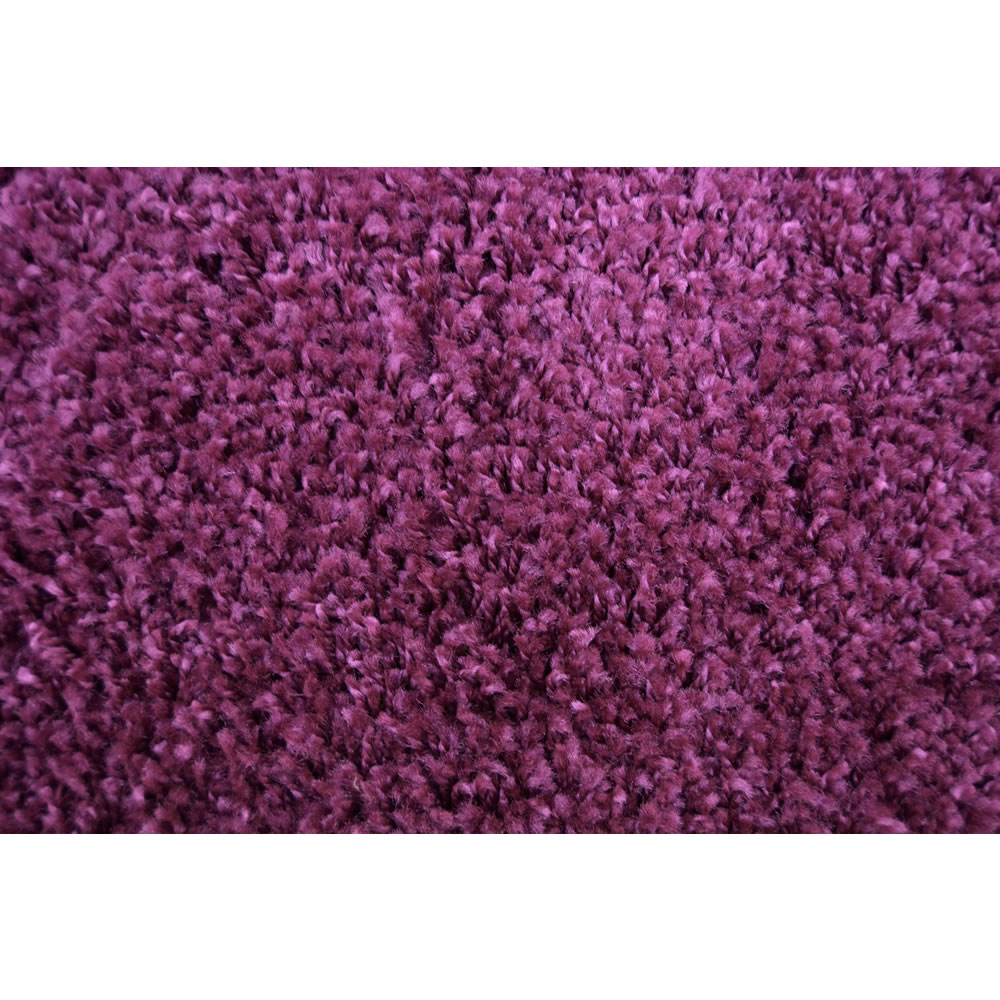 Olympia Shaggy Rug Plum 67 x 200cm Image 2