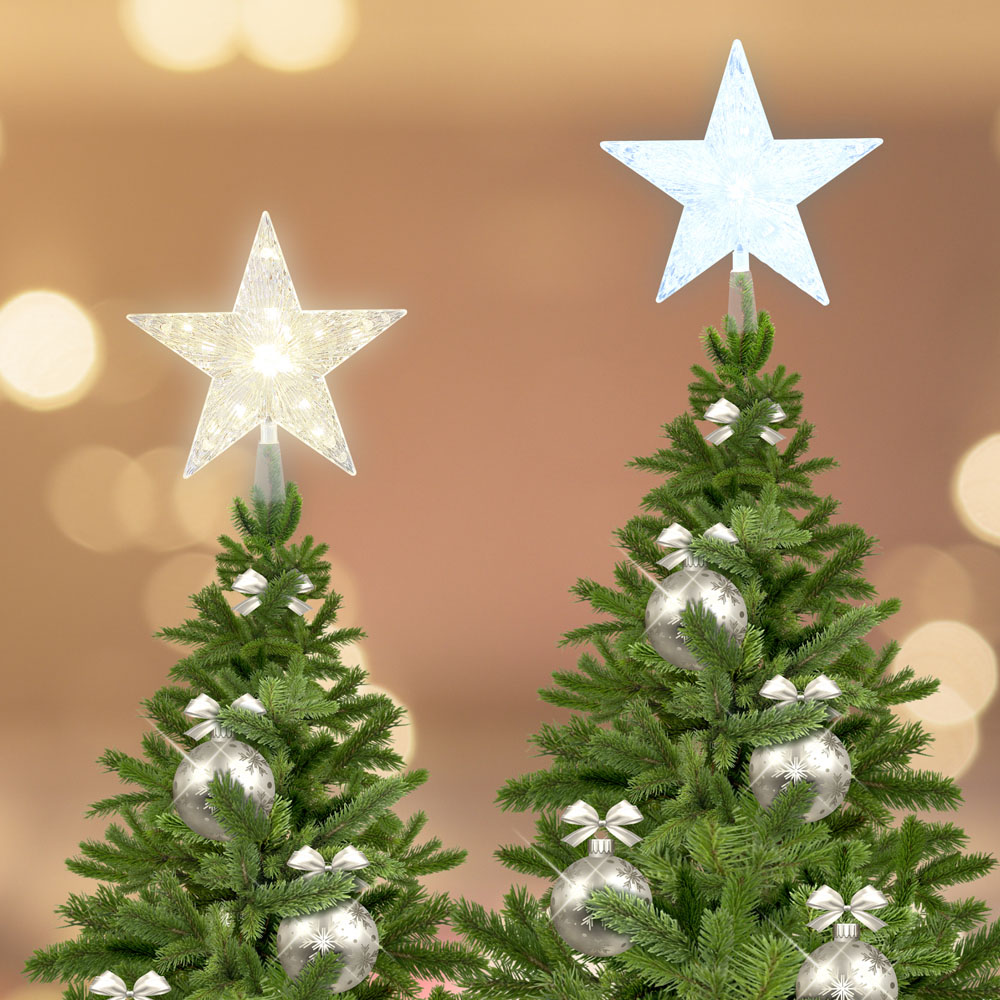 The Christmas Workshop White LED Star Tree Topper Image 4