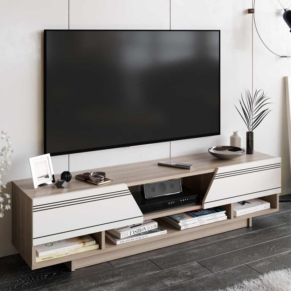 Decorotika Aspatria White and Cordoba TV Unit Image 1