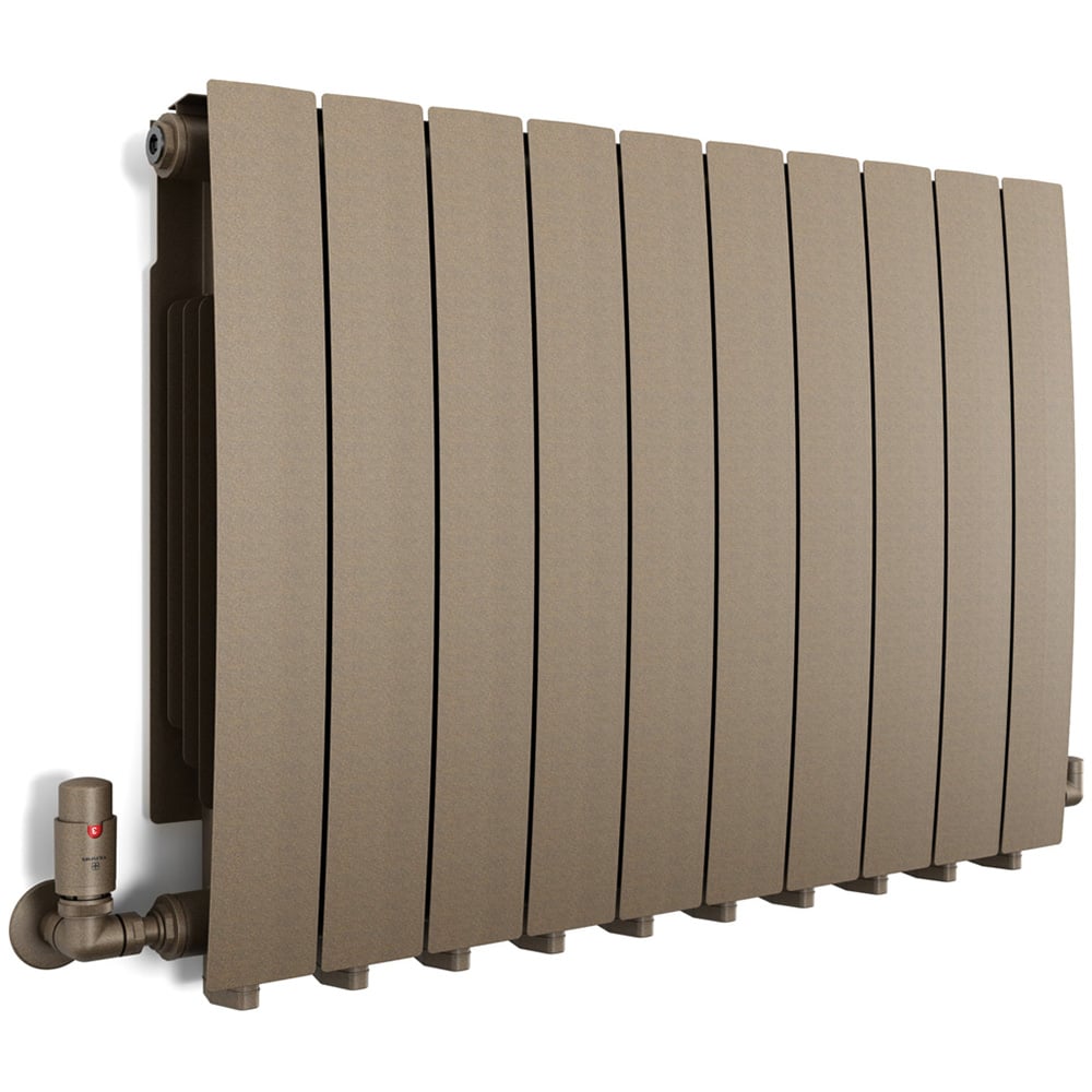 Terma Bergamo 3842BTU Quartz Mocha 10 Section Radiator 590 x 800mm Image 1