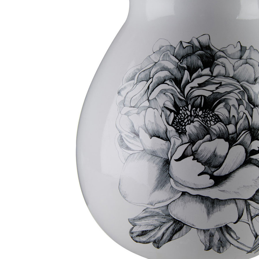 Premier Housewares Medium White Ceramic Vase Image 3