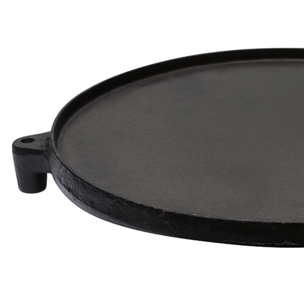 Gardeco Cast Iron Swivelling Hotplate and Frying Pan with Edge 26cm Image 2