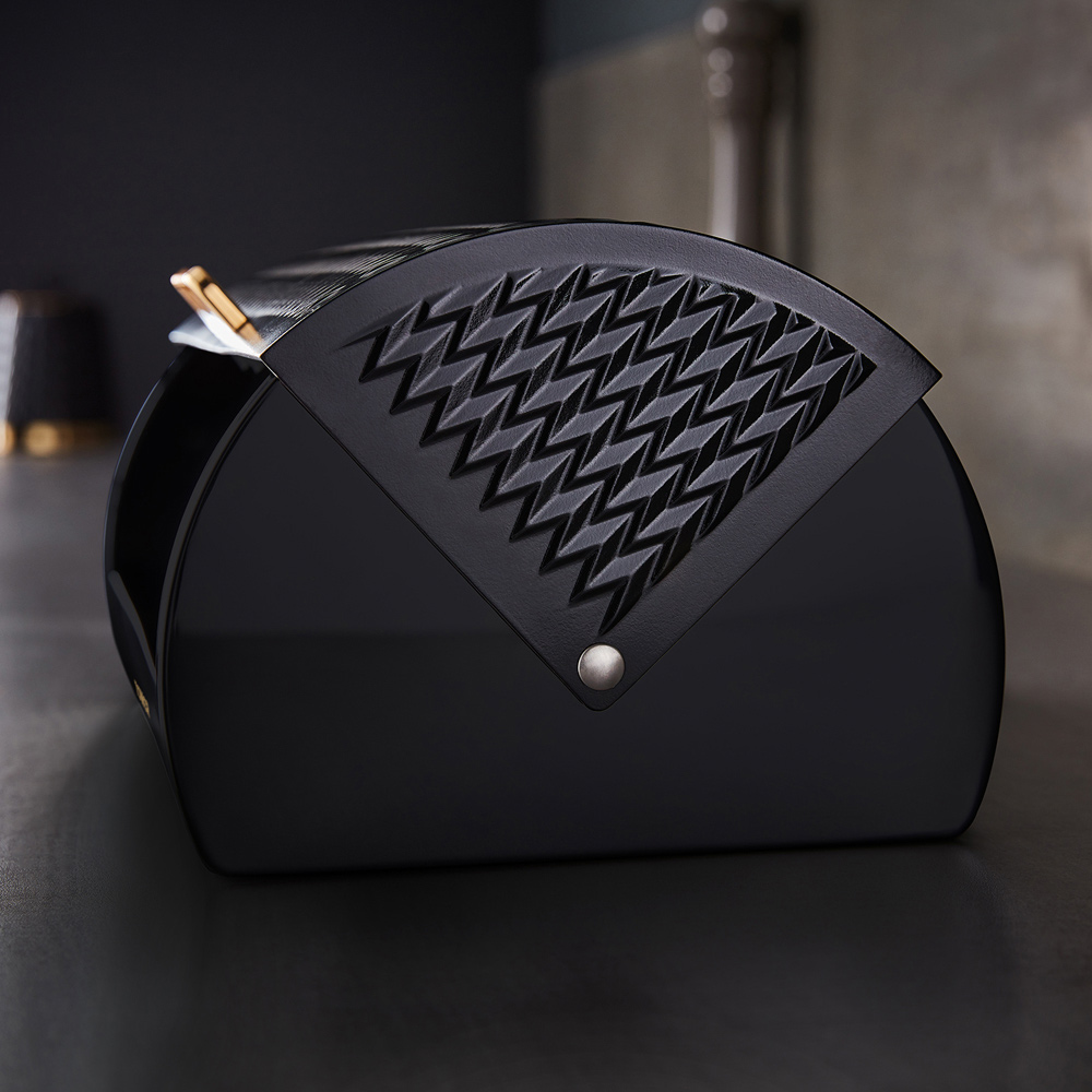 Tower Empire Black Roll Top Bread Bin Image 4