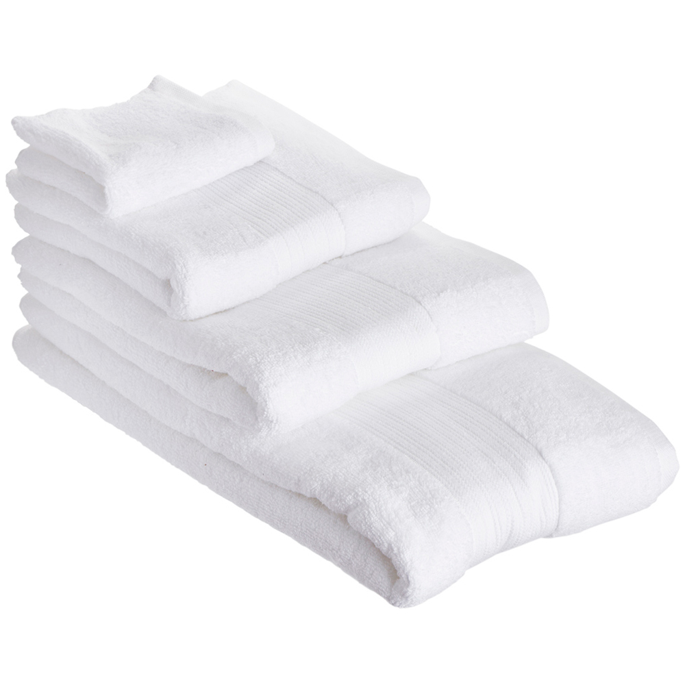 Wilko Supersoft Cotton White Bath Sheet Image 4