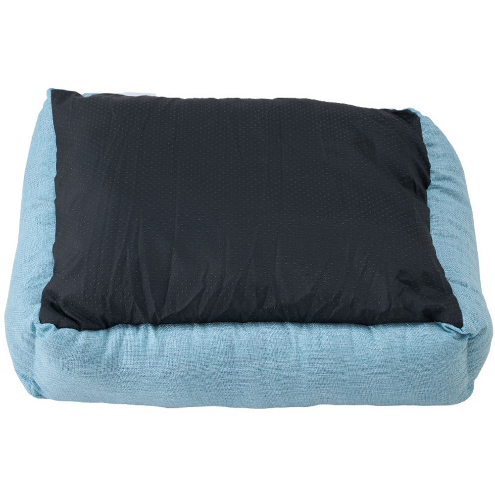 H&O Direct 55 x 41cm Blue Super Soft Small Dog Bed with Anti-Slip Bottom Image 3