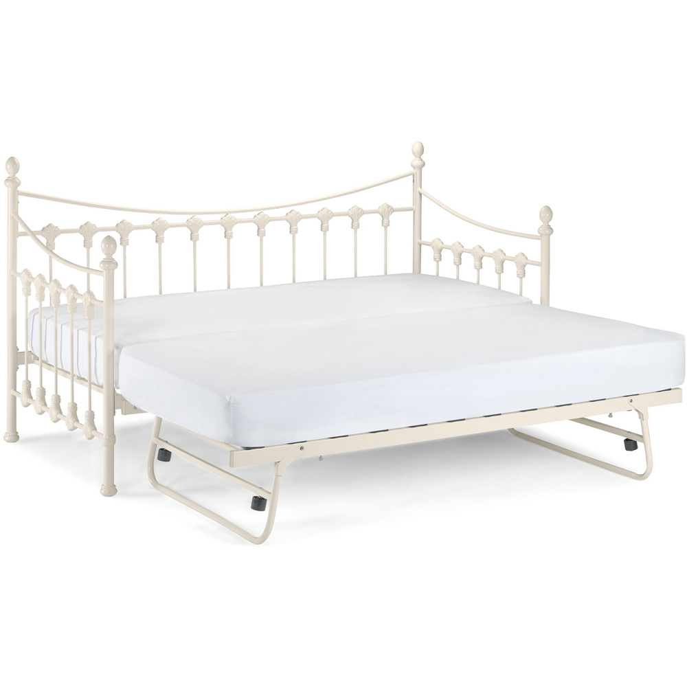 Julian Bowen Single Stone White Versailles Day Bed with Trundle Image 4
