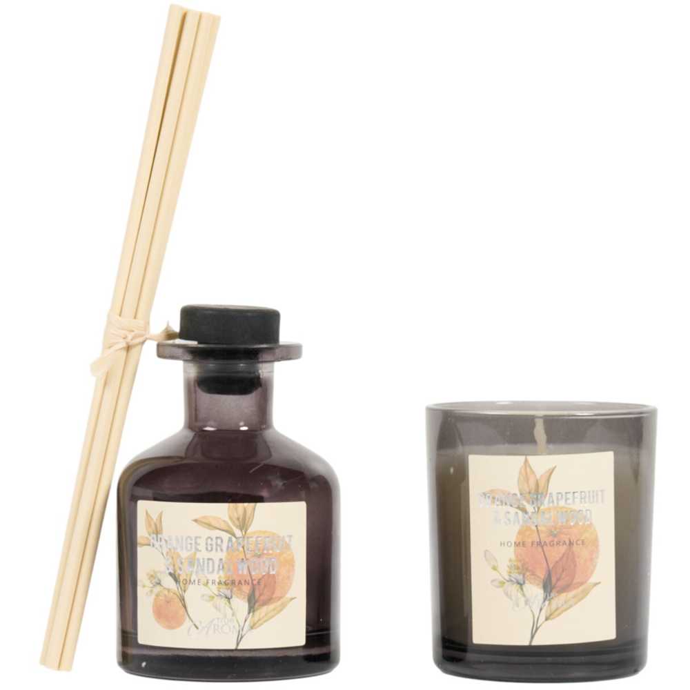 Diffuser and Candle Gift Set - Orange Grapefruit and Sandalwood Image 2